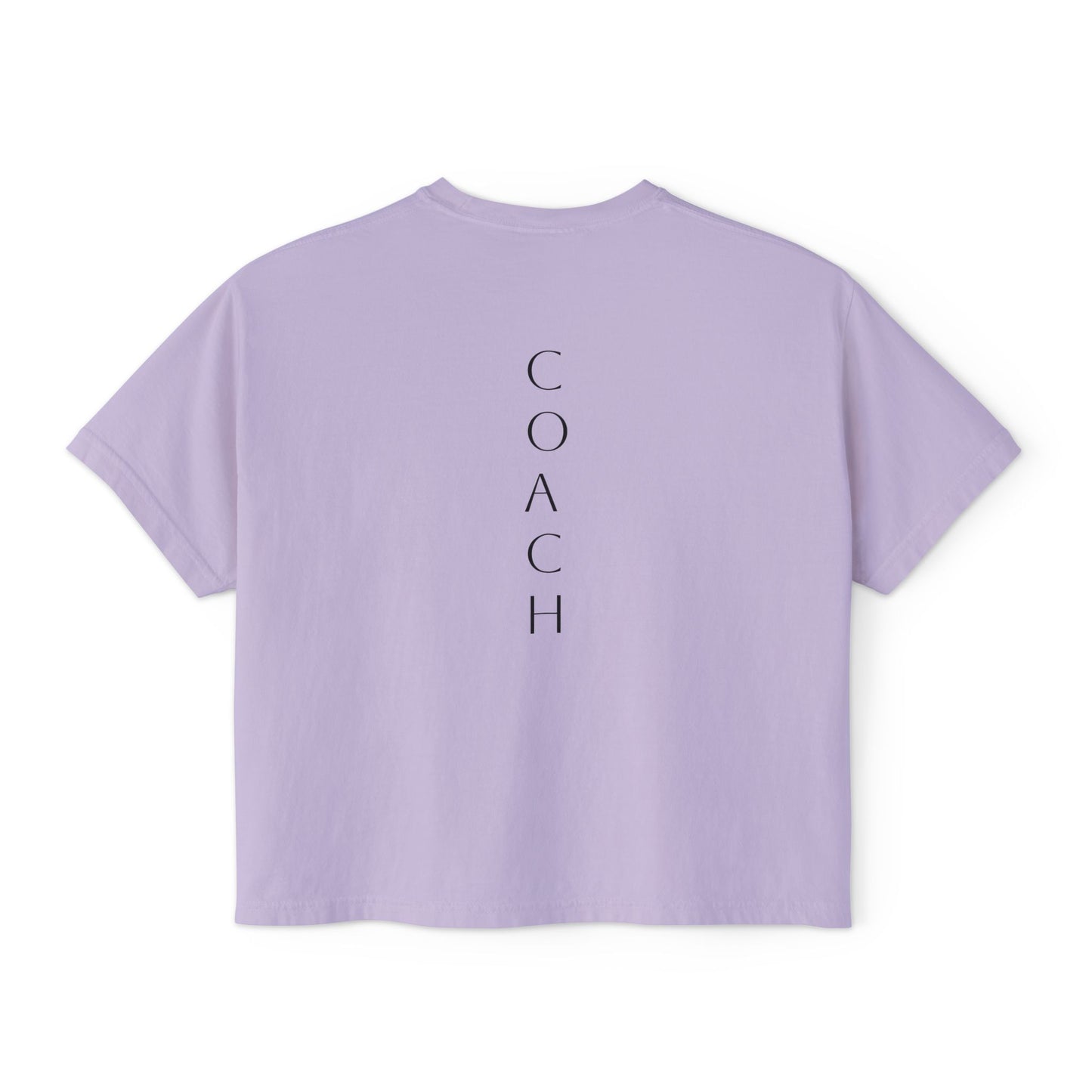 COACH But First CrossFit Boxy Tee
