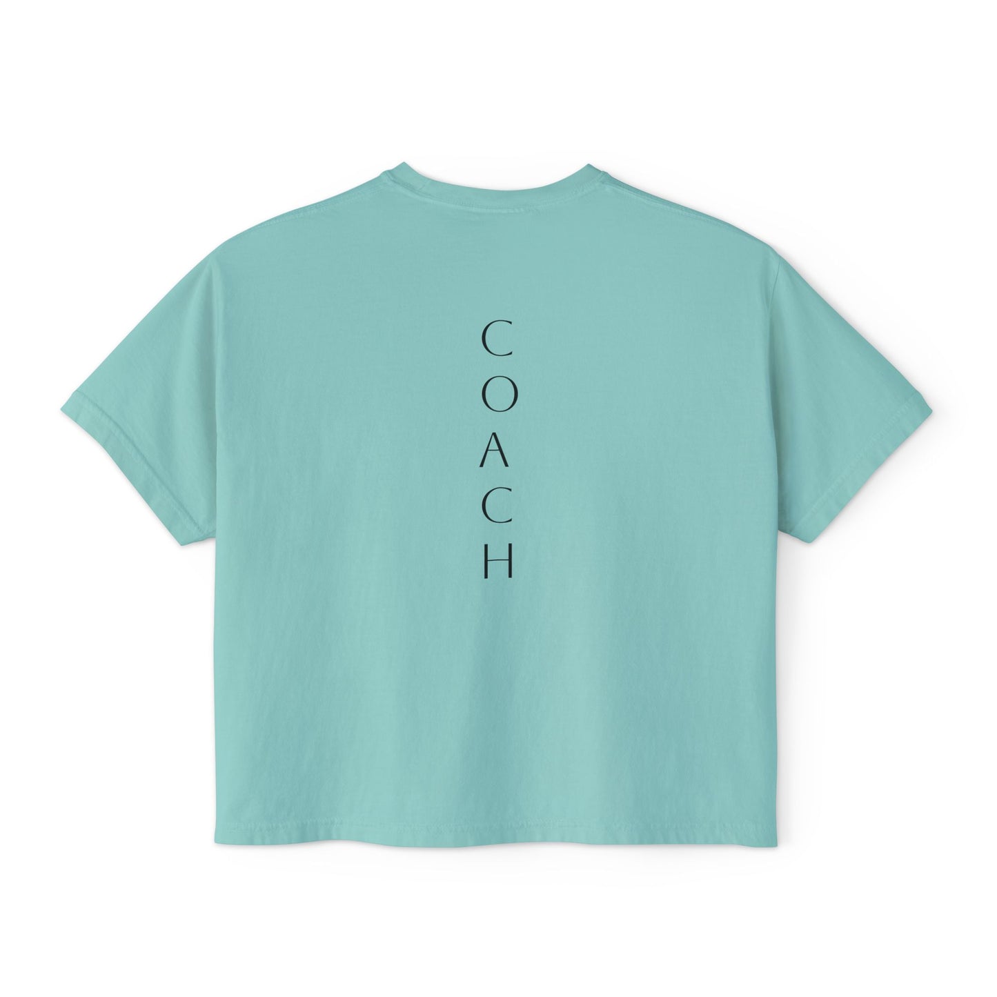COACH But First CrossFit Boxy Tee