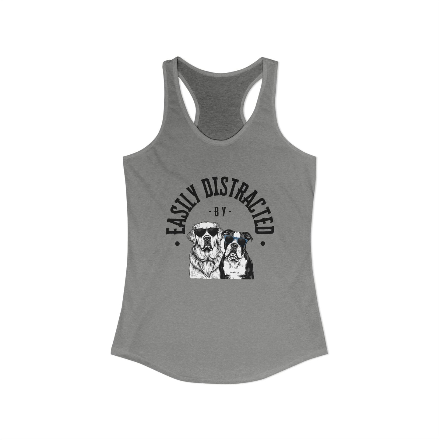 Easily Distracted by Dogs Womens Tank