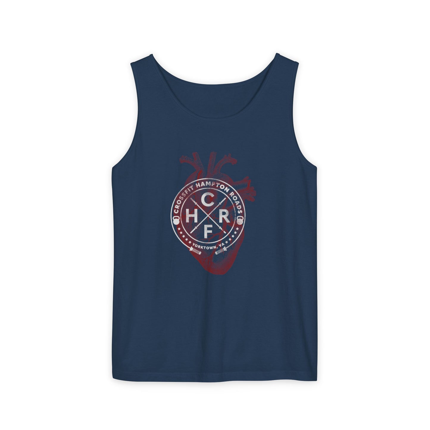 CFHR White Logo Heart Tank Top