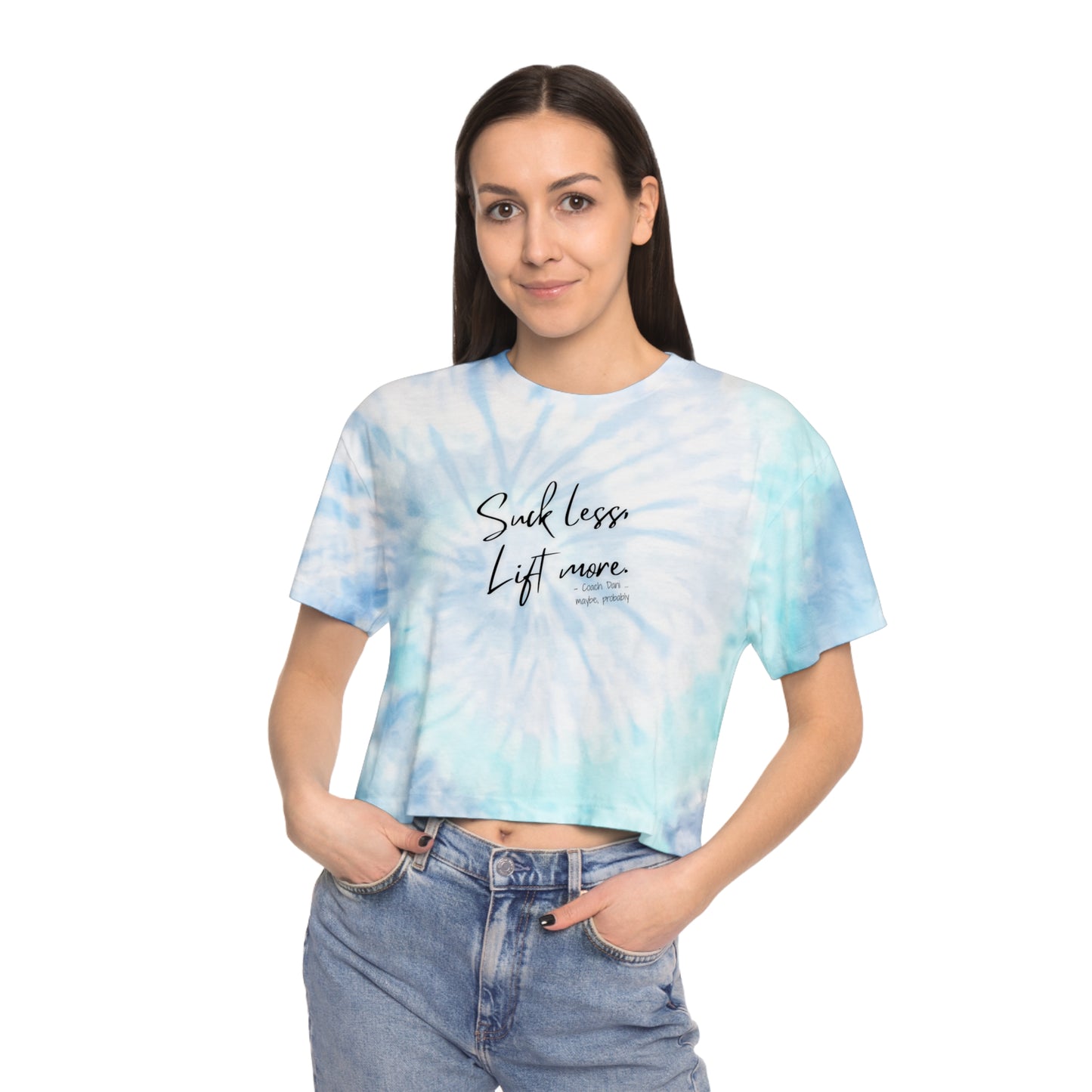 Lift More Women's Tie-Dye Crop Tee