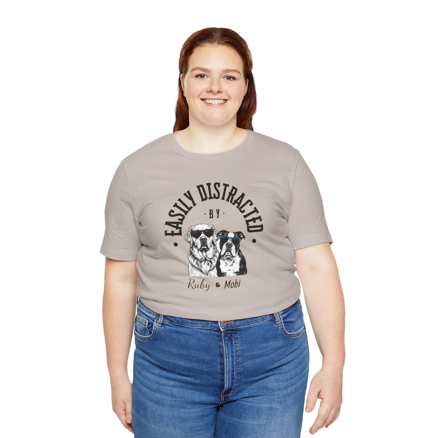 Easily Distracted by Dogs Unisex Tee