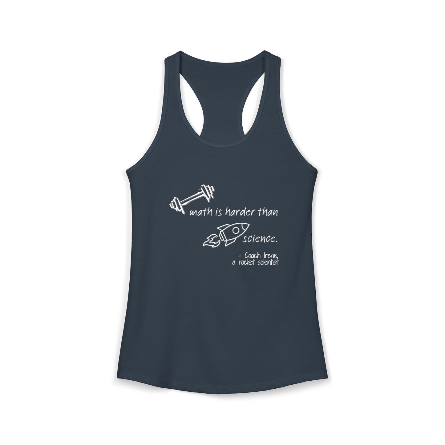 Barbell Math Womens Racerback