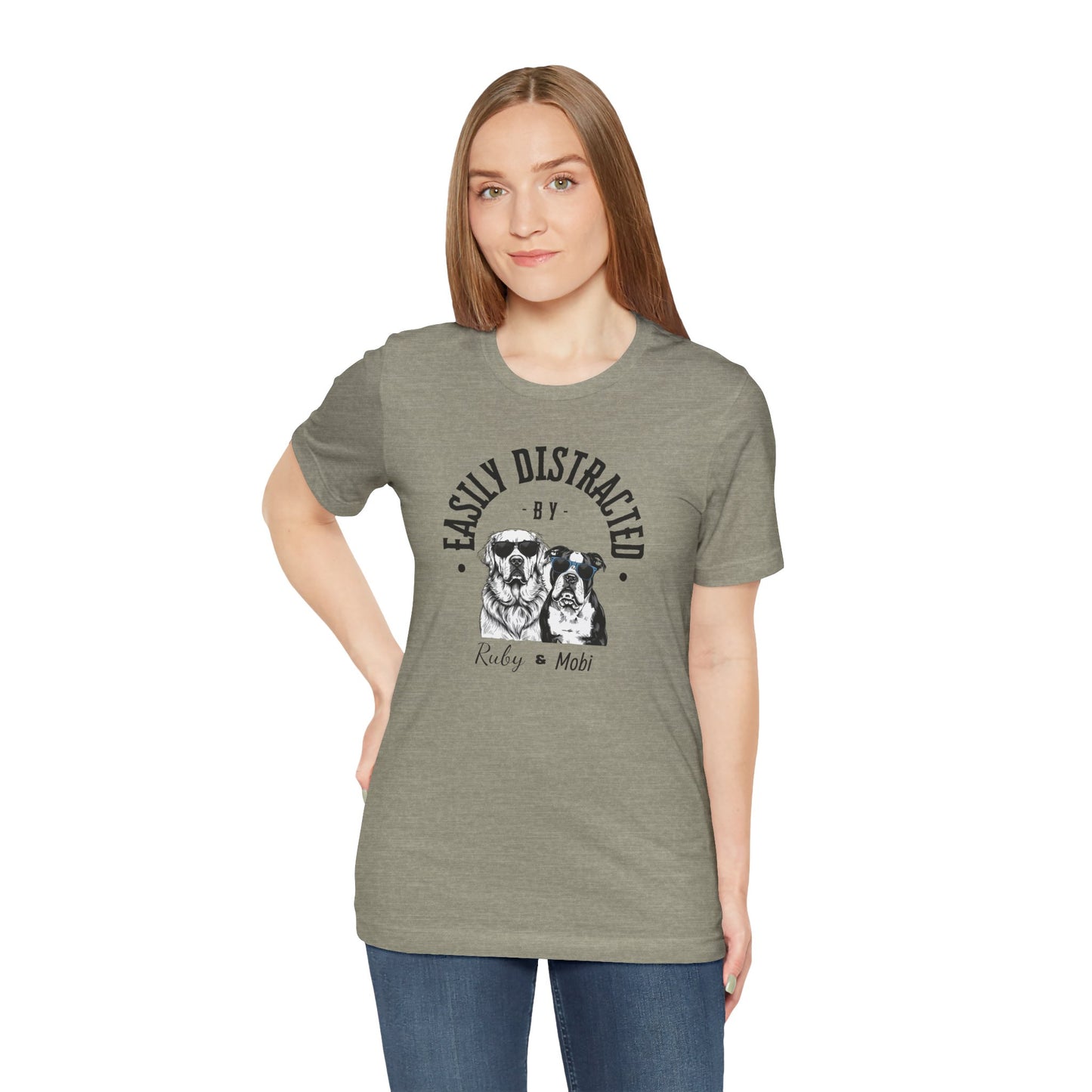 Easily Distracted by Dogs Unisex Tee