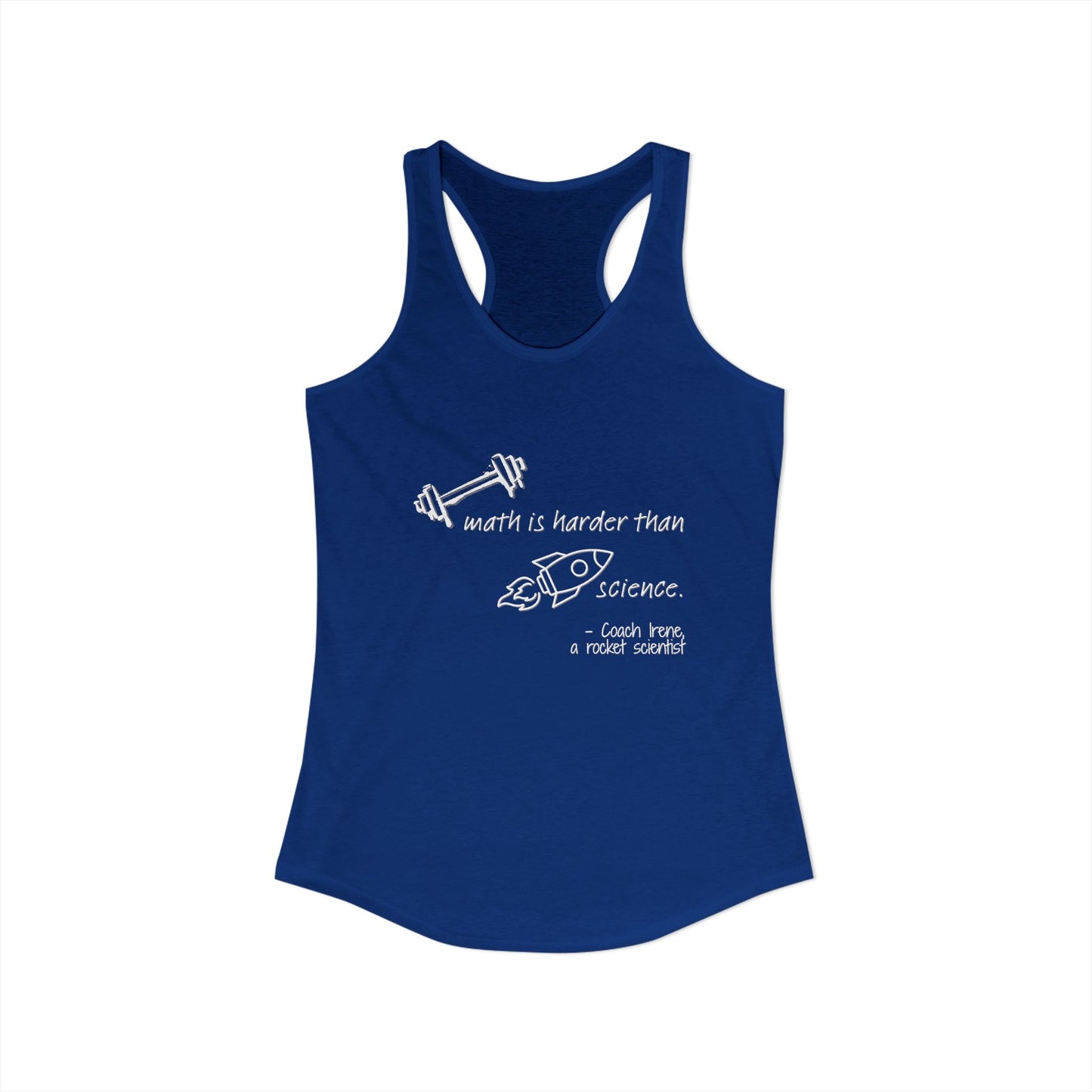 Barbell Math Womens Racerback