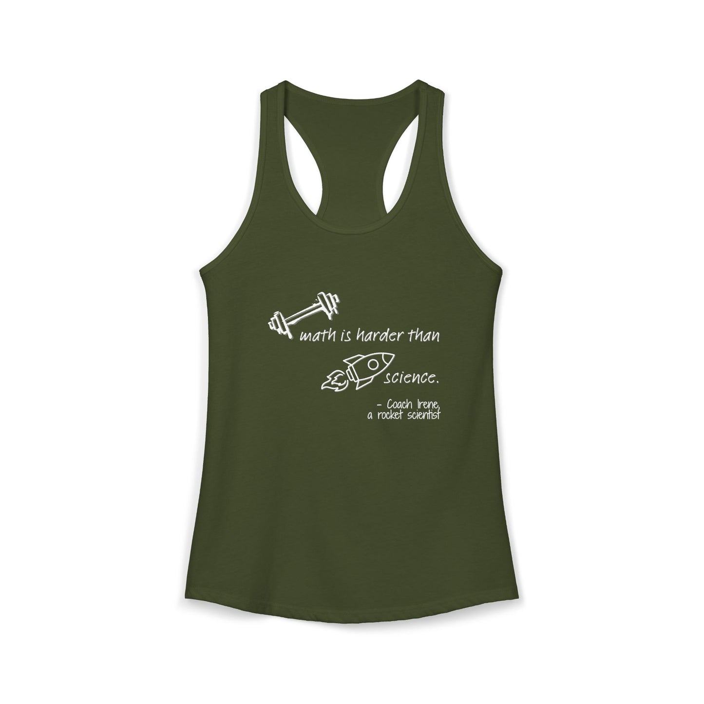 Barbell Math Womens Racerback
