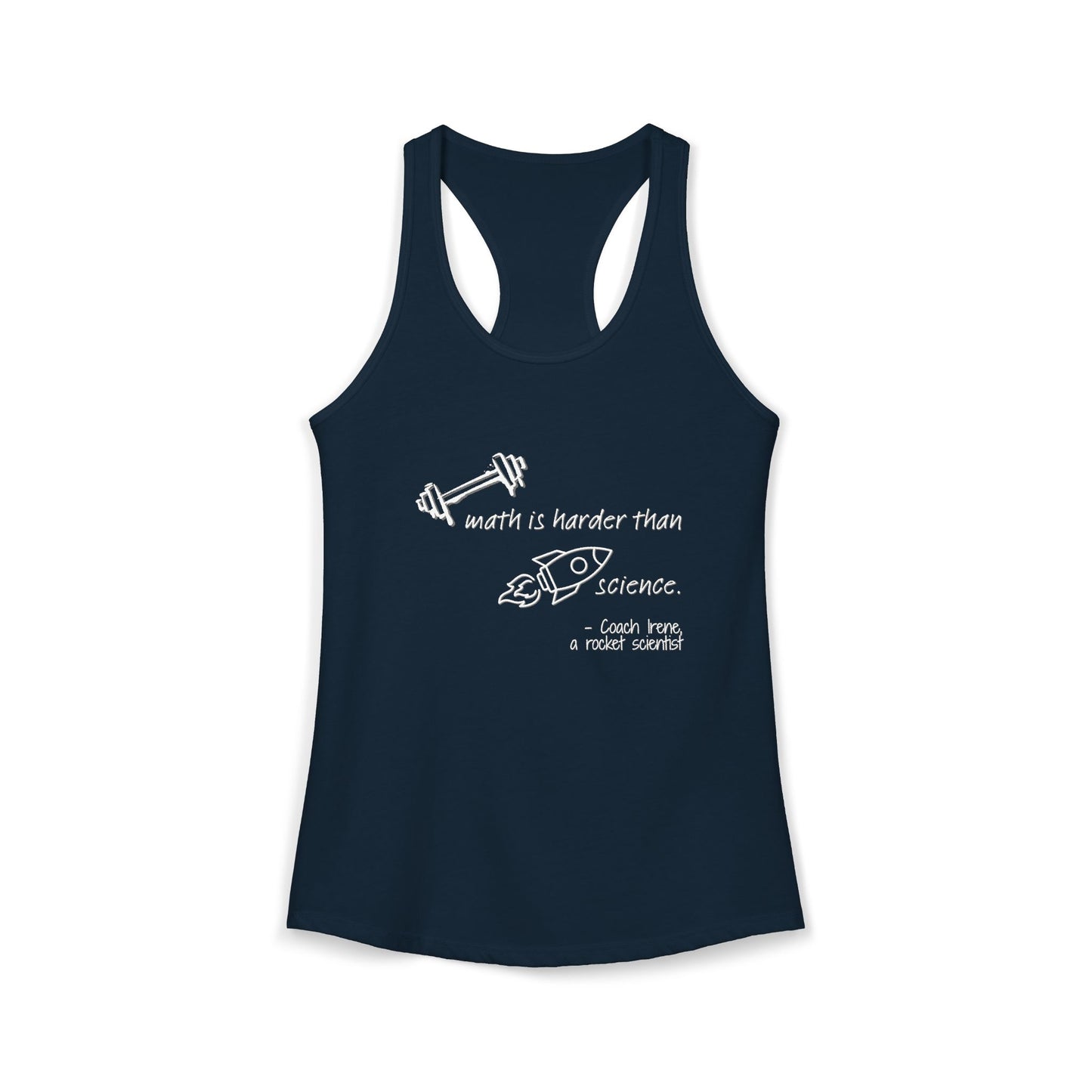 Barbell Math Womens Racerback