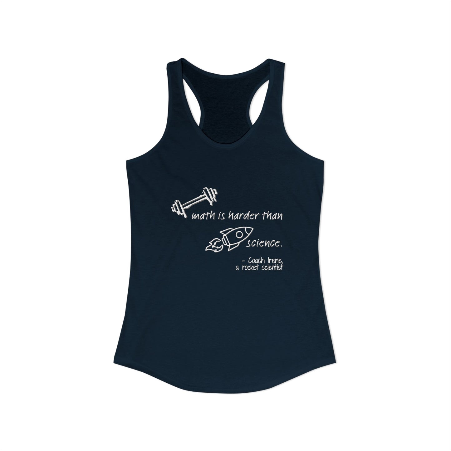 Barbell Math Womens Racerback