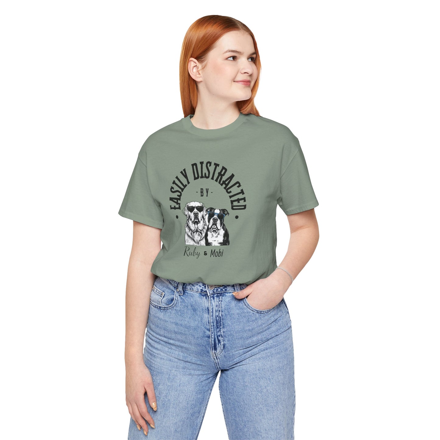 Easily Distracted by Dogs Unisex Tee