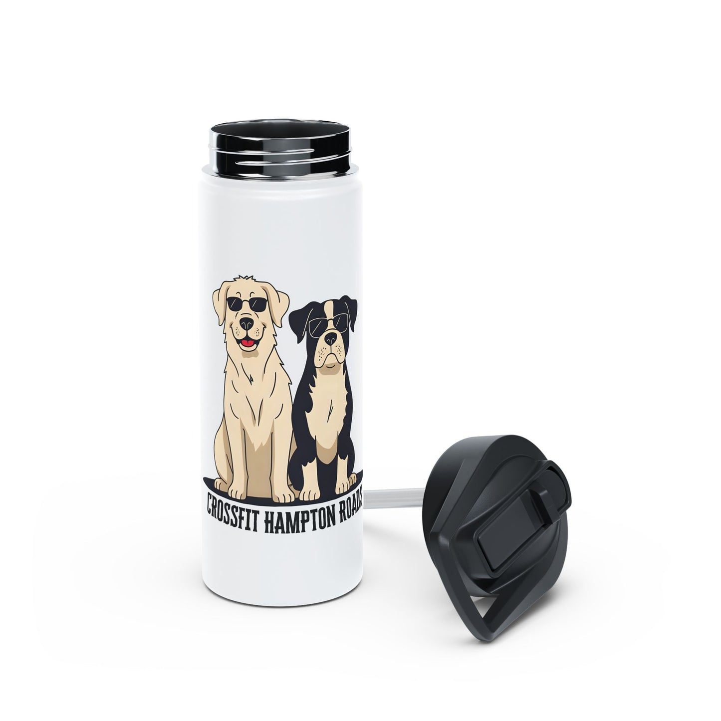 CFHR Dogs - Stainless Steel Water Bottle, Standard Lid
