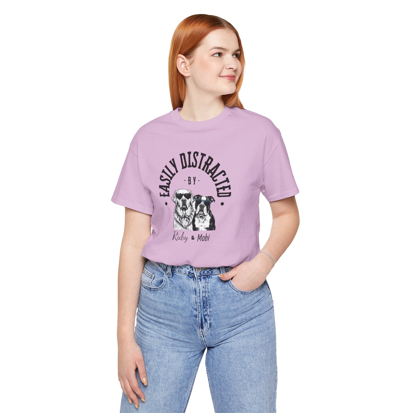 Easily Distracted by Dogs Unisex Tee