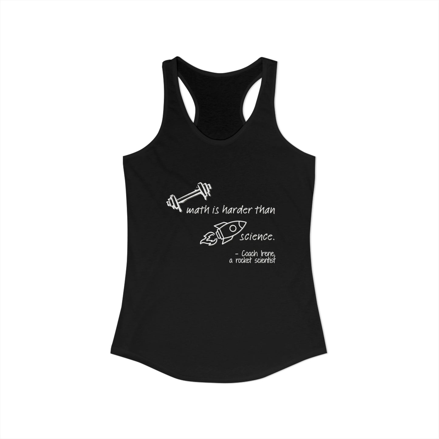 Barbell Math Womens Racerback
