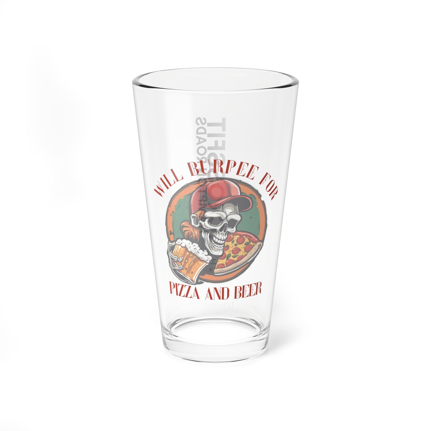 Pizza and Beer Pint Glass