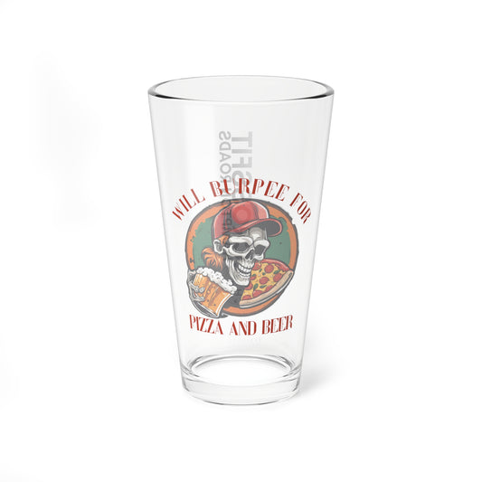 Pizza and Beer - Mixing Glass, 16oz