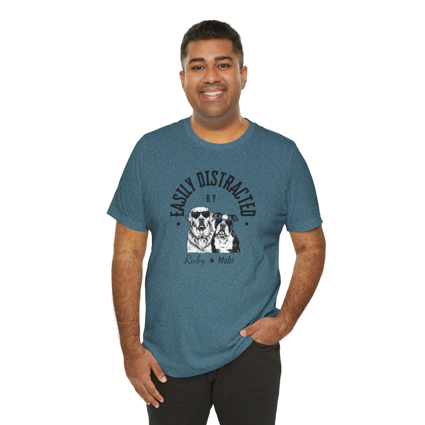 Easily Distracted by Dogs Unisex Tee