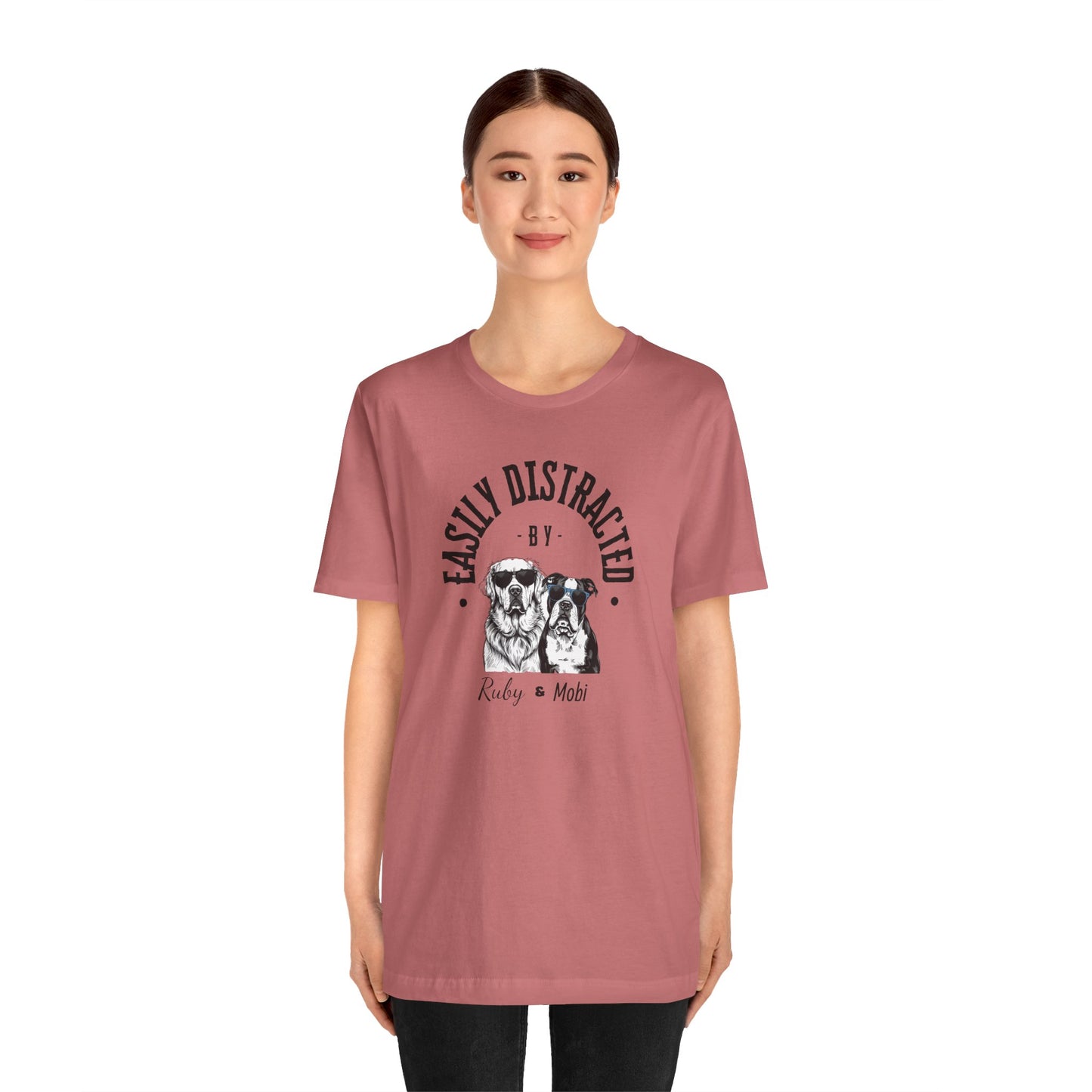 Easily Distracted by Dogs Unisex Tee