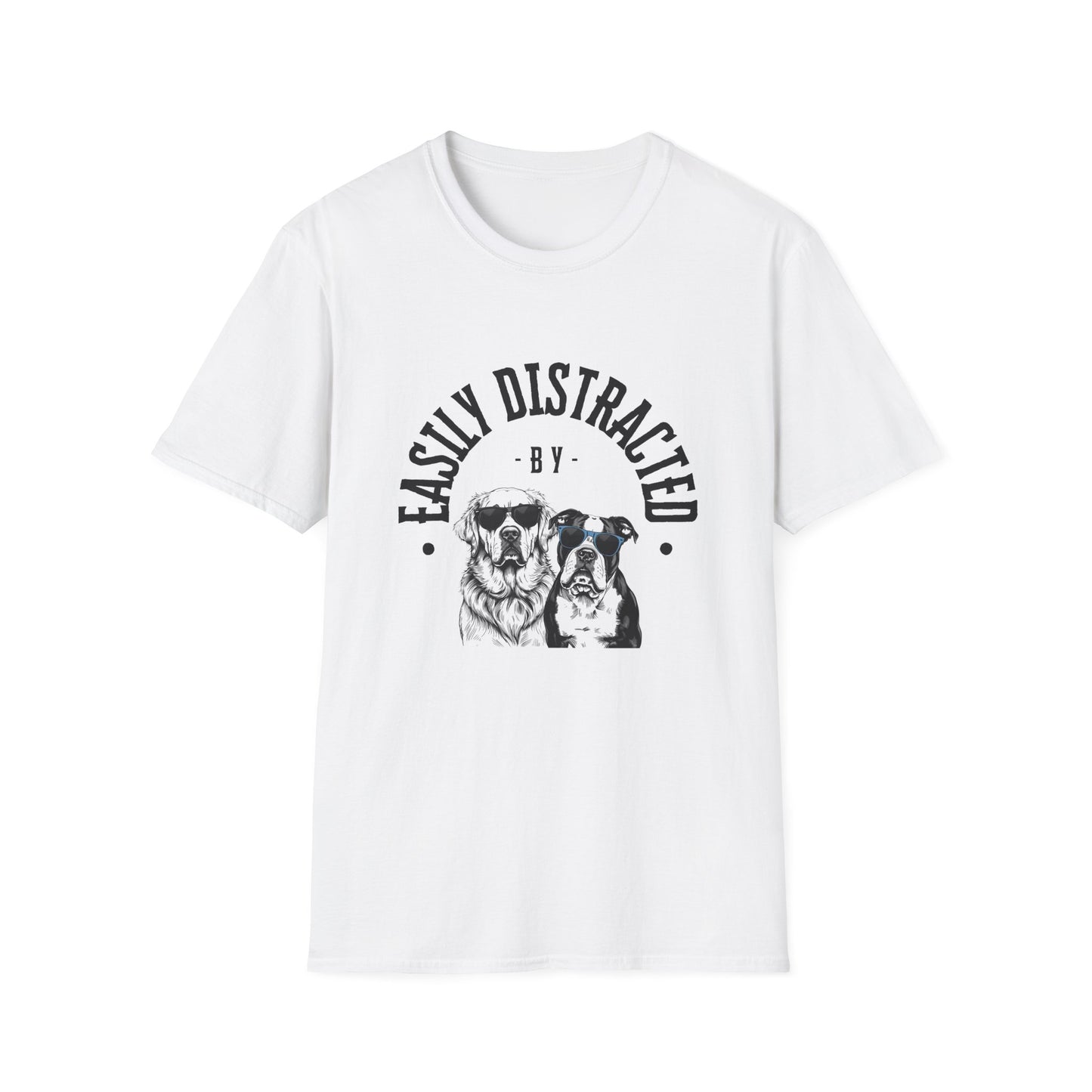 Easily Distracted by Dogs Unisex Tee