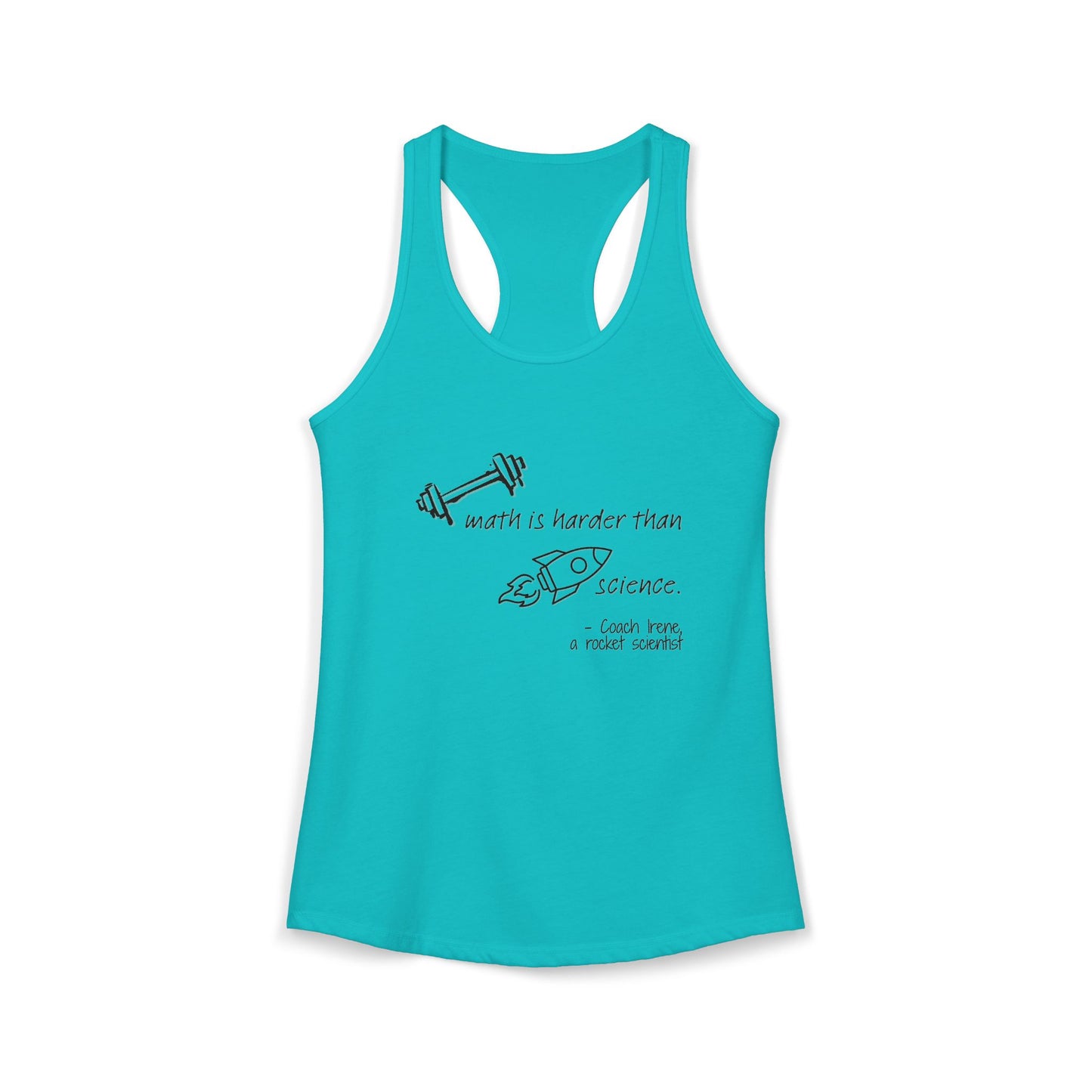 Barbell Math Womens Racerback