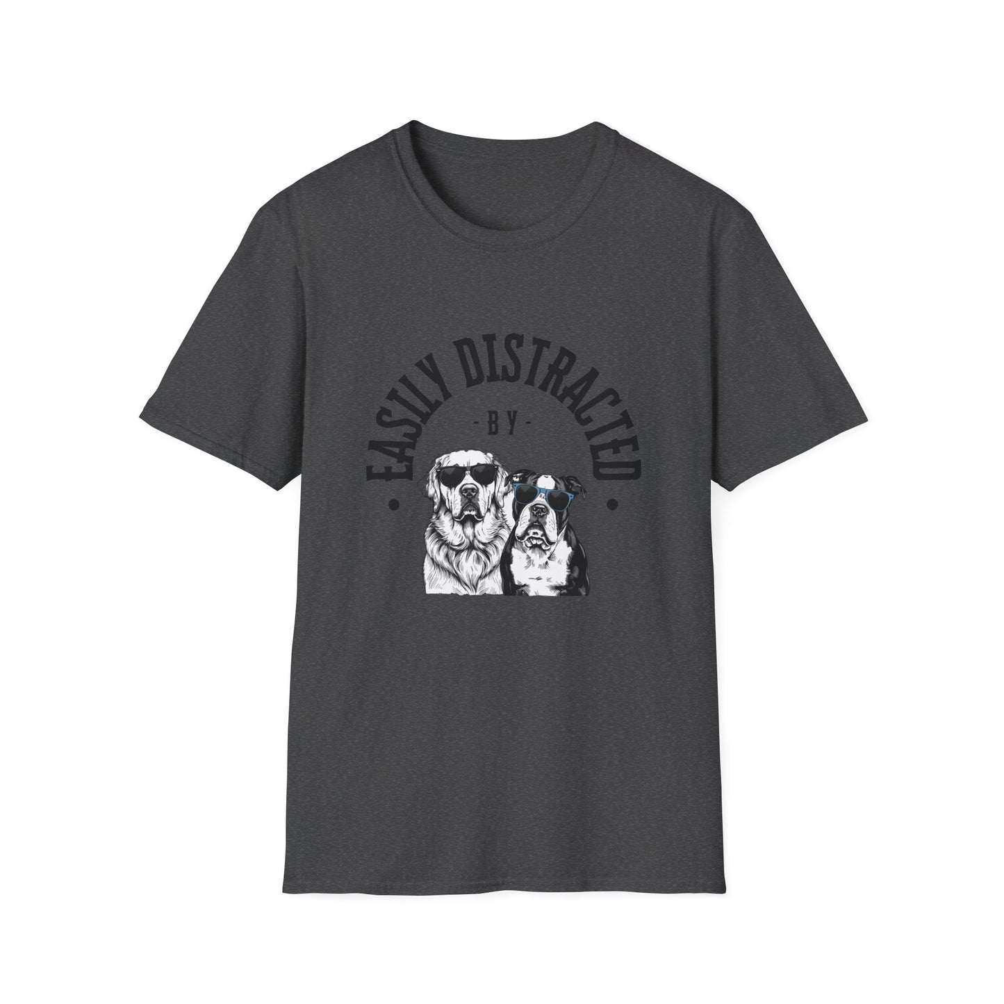 Easily Distracted by Dogs Unisex Tee