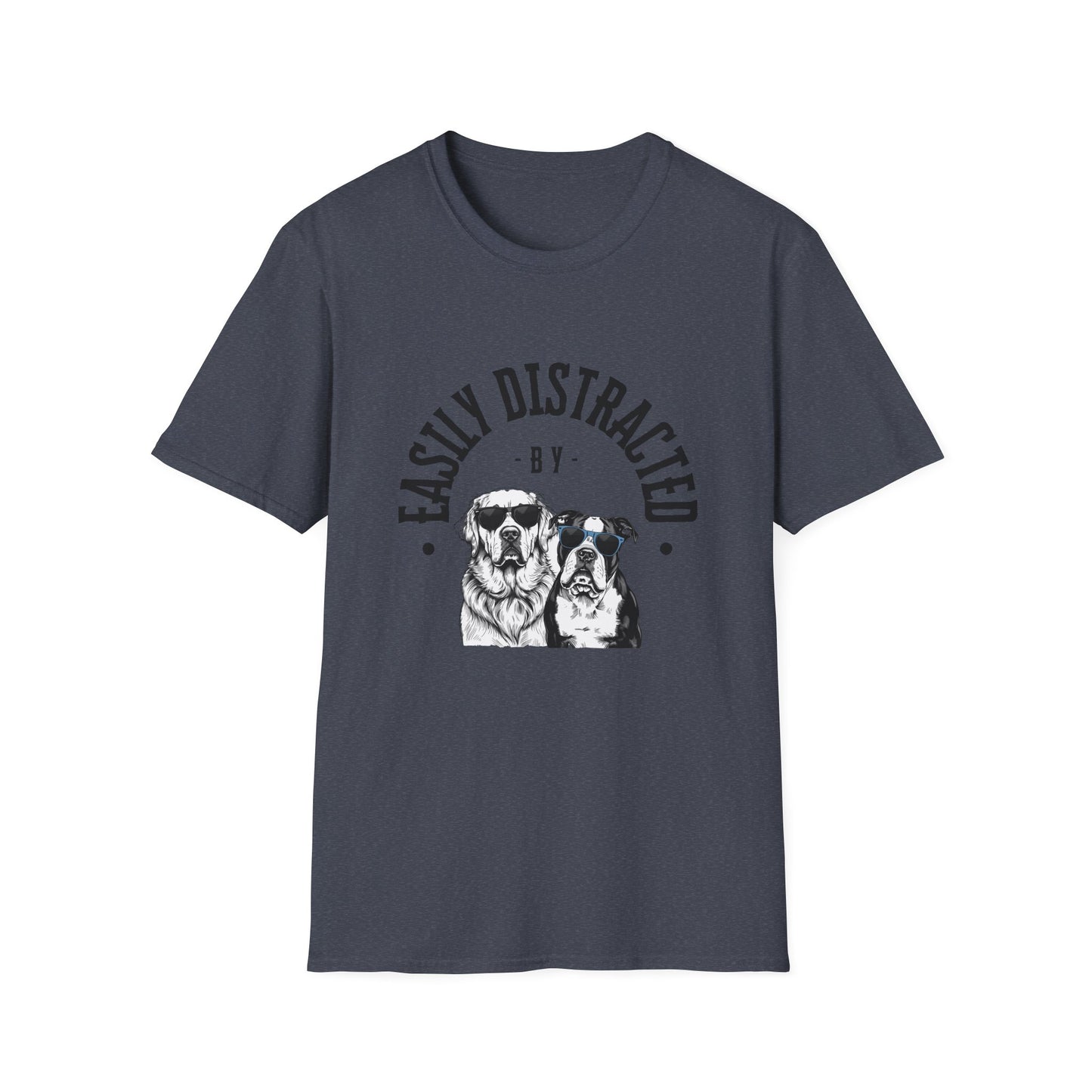 Easily Distracted by Dogs Unisex Tee