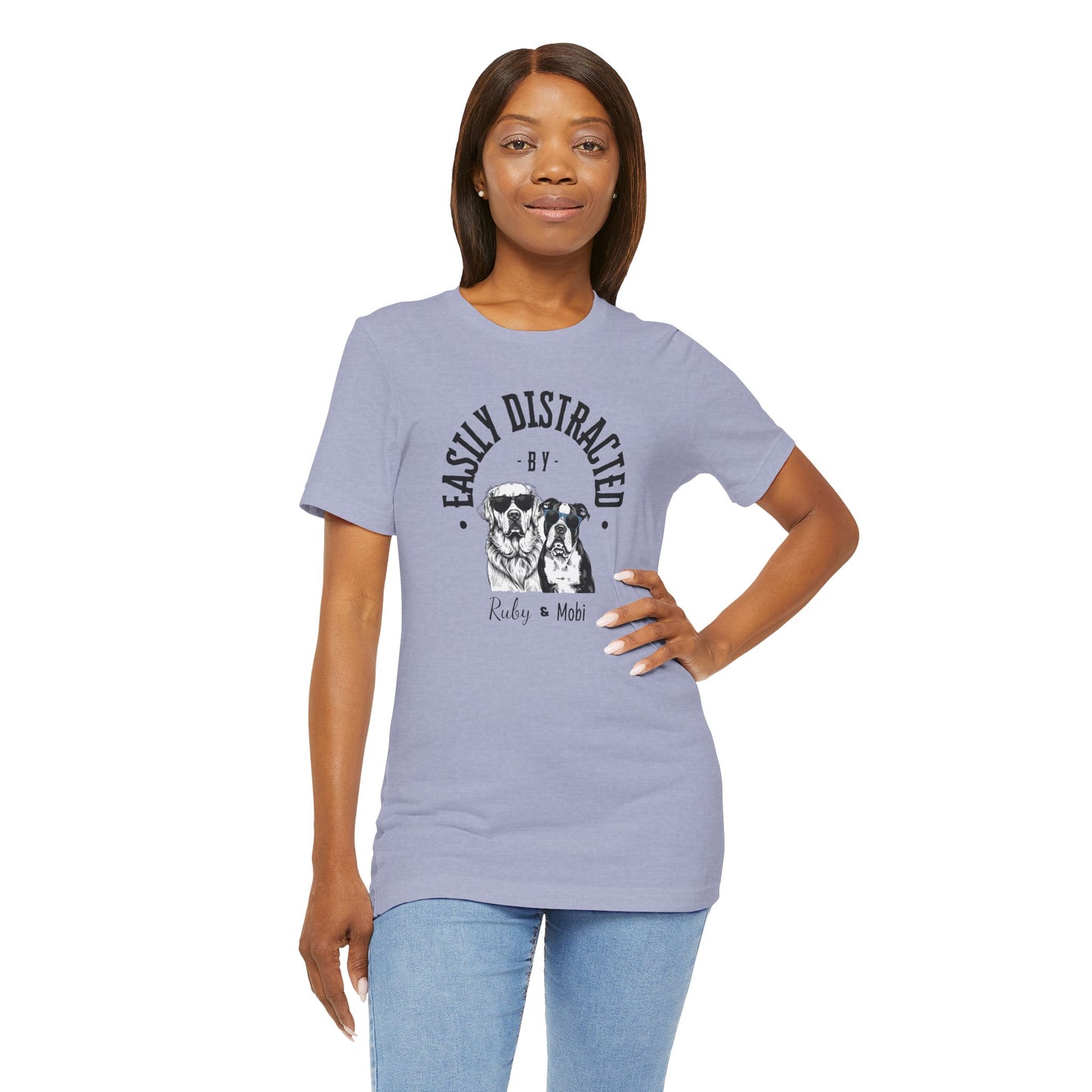 Easily Distracted by Dogs Unisex Tee