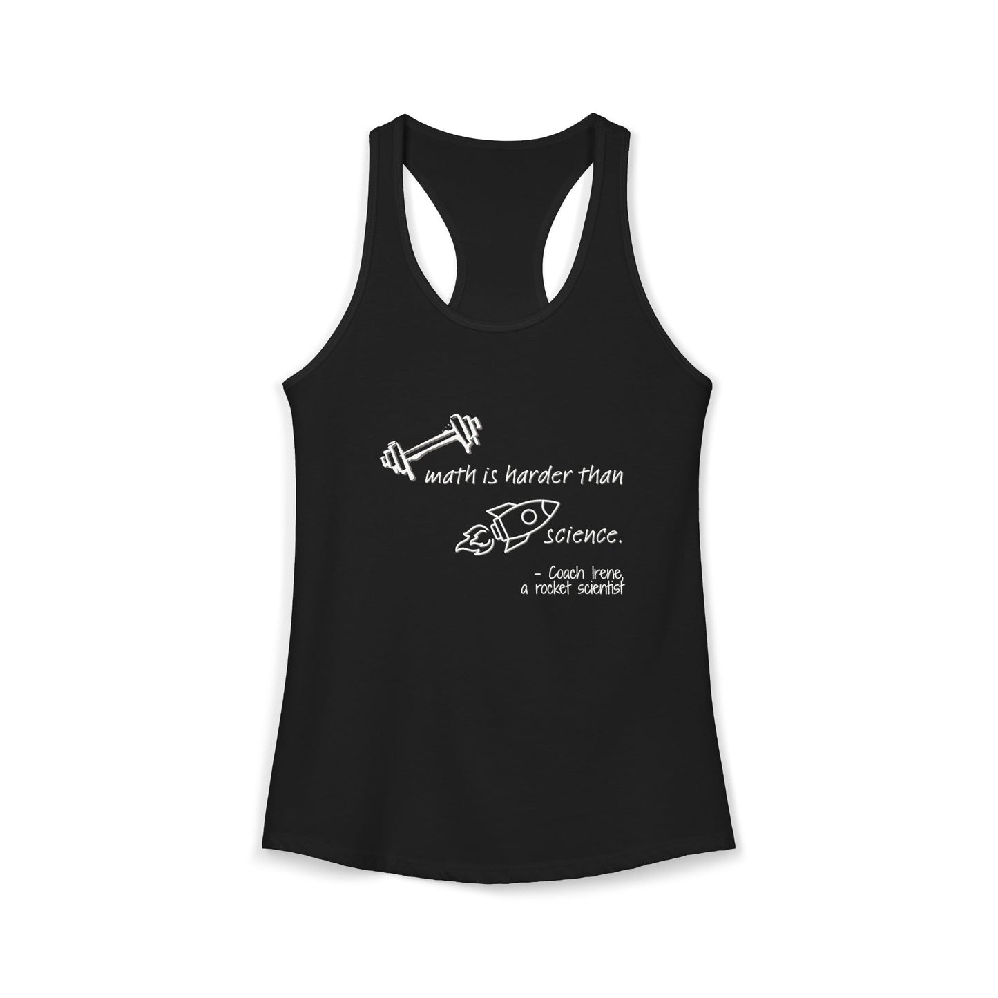 Barbell Math Womens Racerback