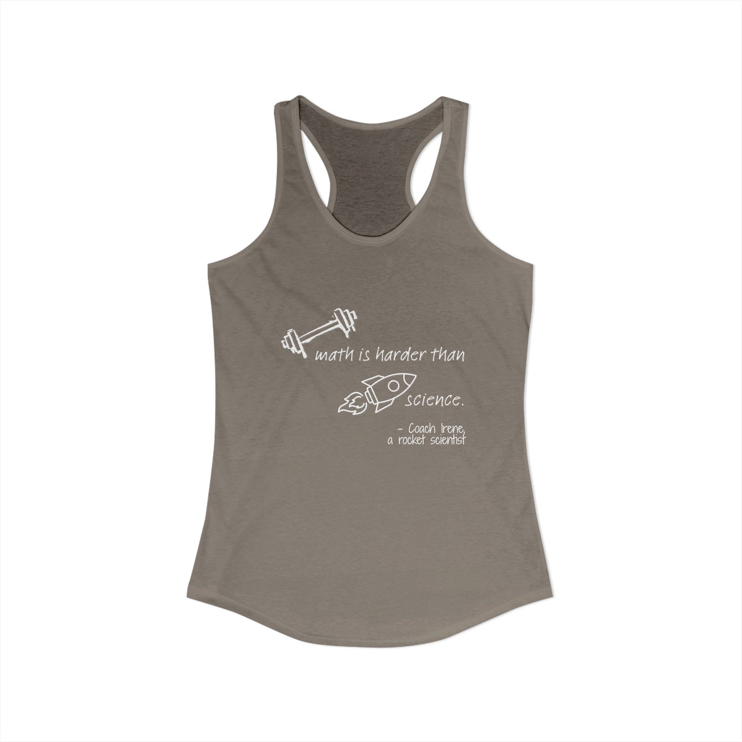 Barbell Math Womens Racerback