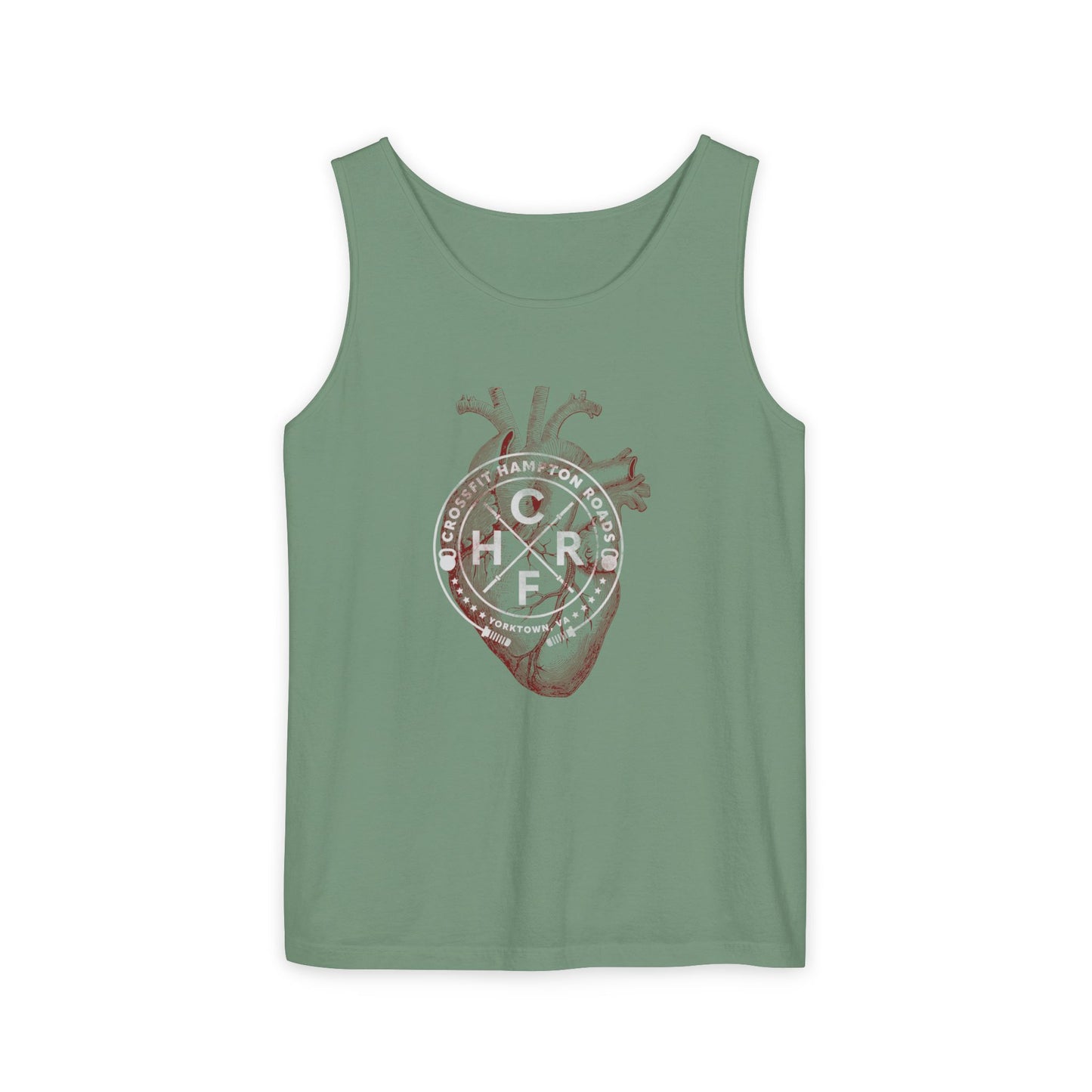 CFHR White Logo Heart Tank Top