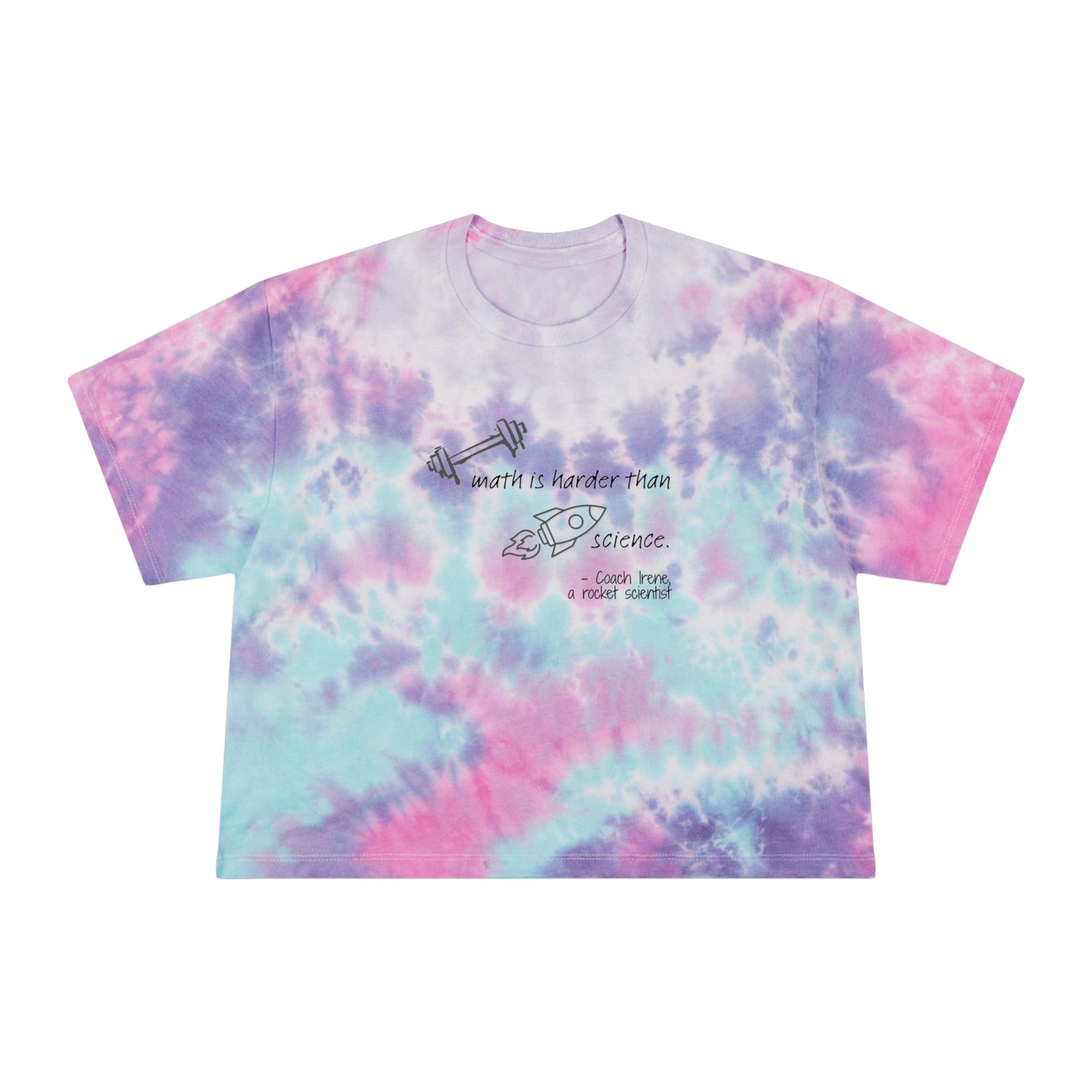 Barbell Math Women's Tie-Dye Crop Tee