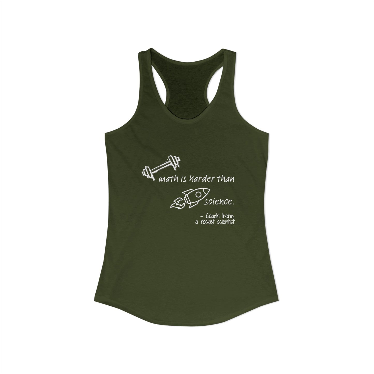 Barbell Math Womens Racerback