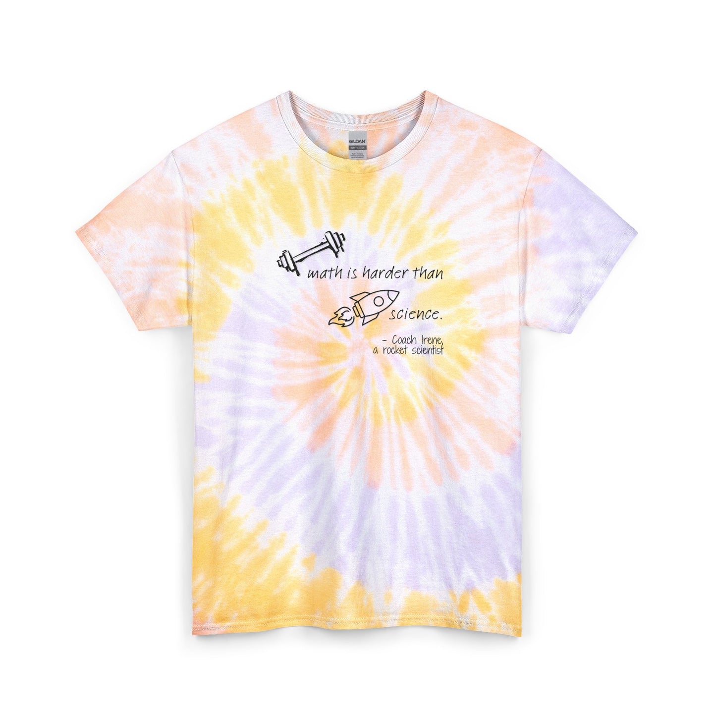 Barbell Math Unisex Tie Dye Cotton Tee