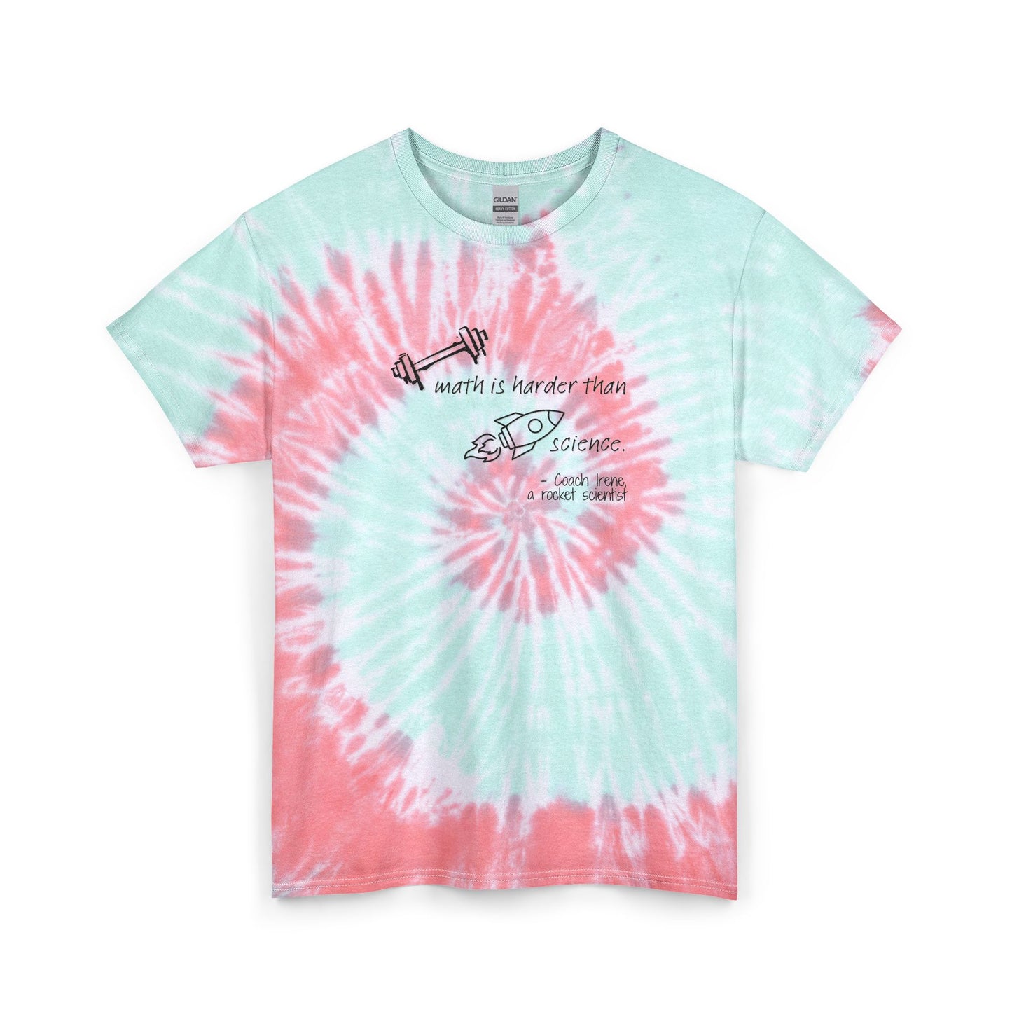 Barbell Math Unisex Tie Dye Cotton Tee