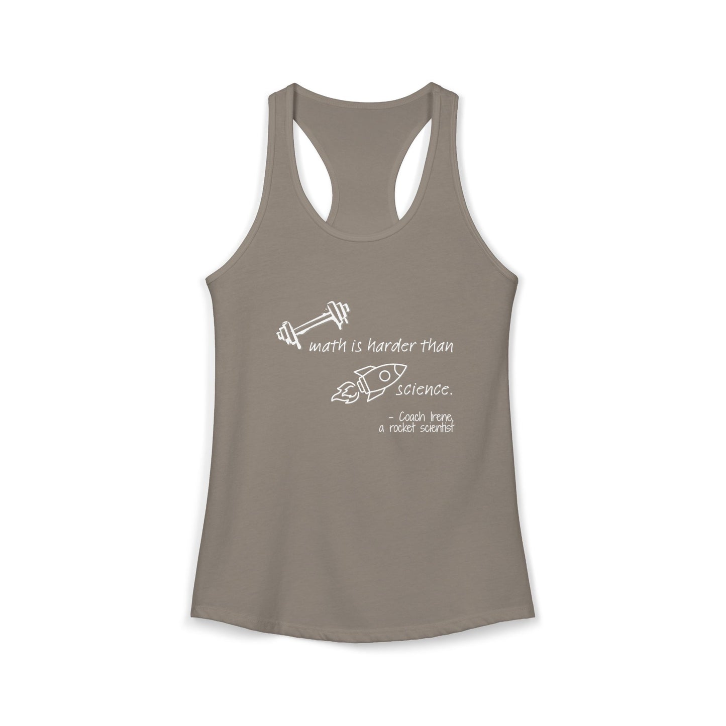 Barbell Math Womens Racerback