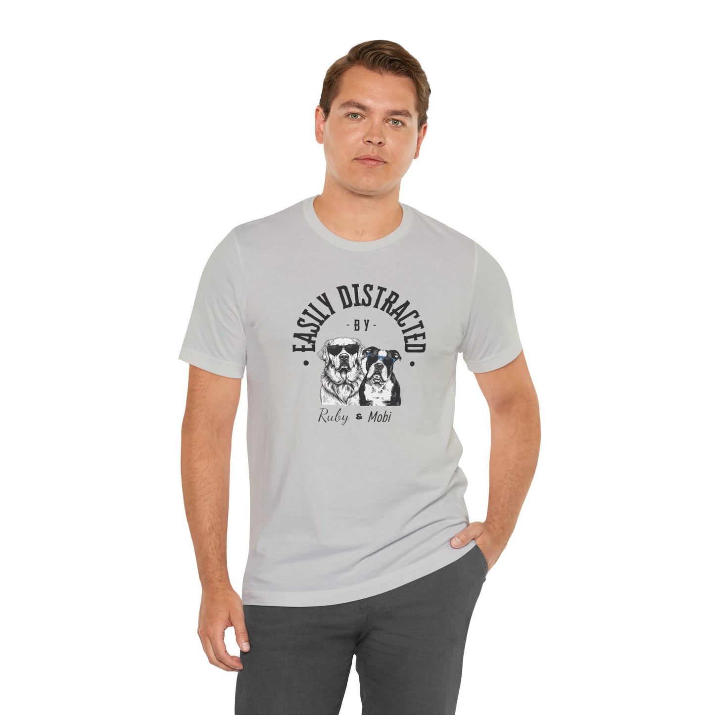 Easily Distracted by Dogs Unisex Tee