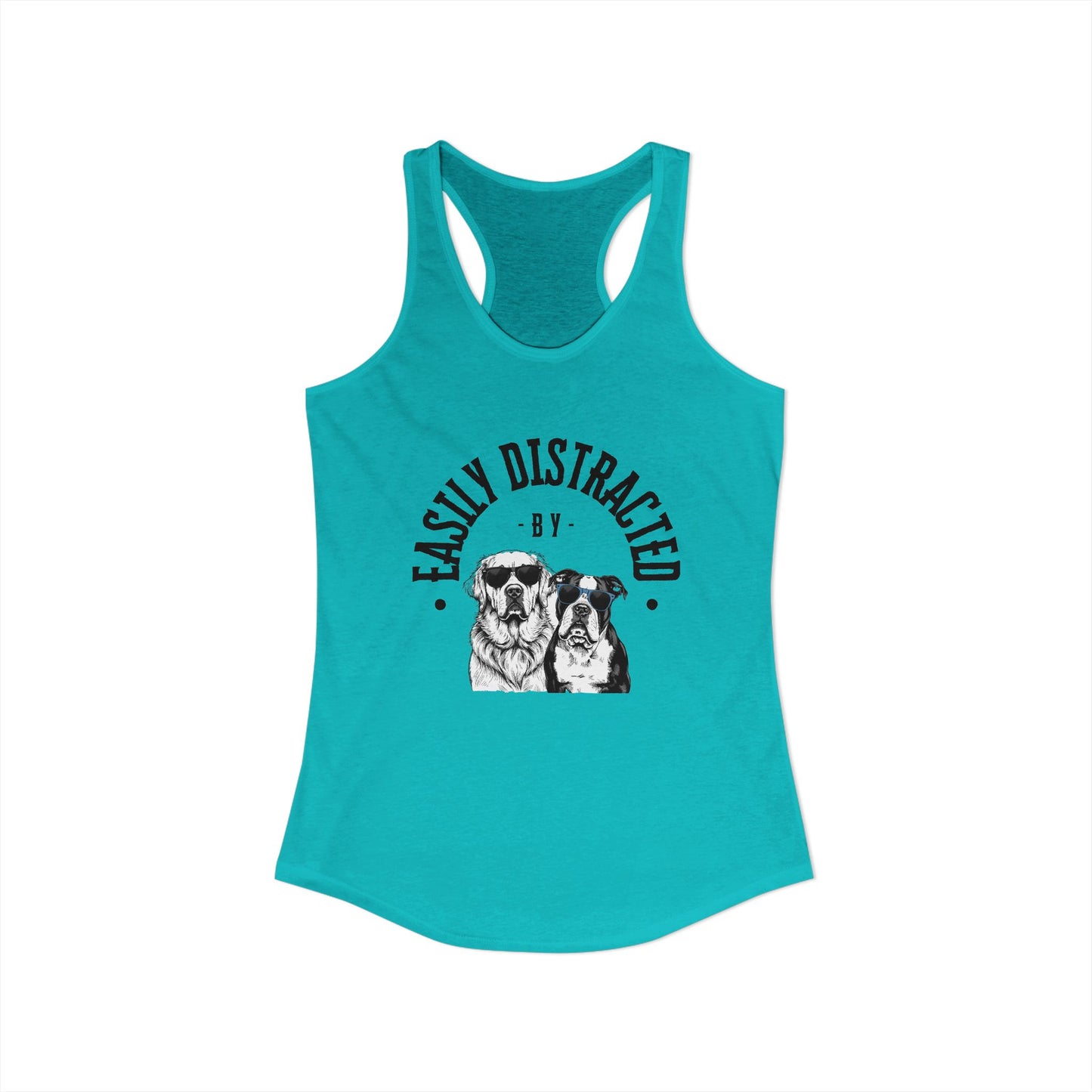 Easily Distracted by Dogs Womens Tank