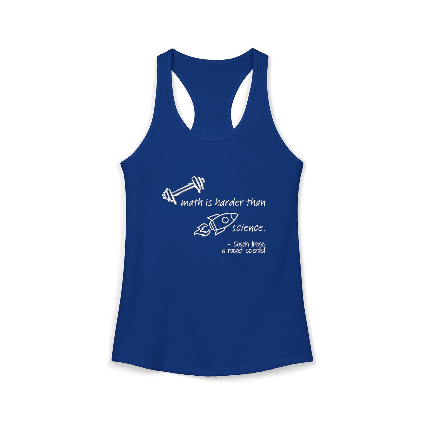 Barbell Math Womens Racerback