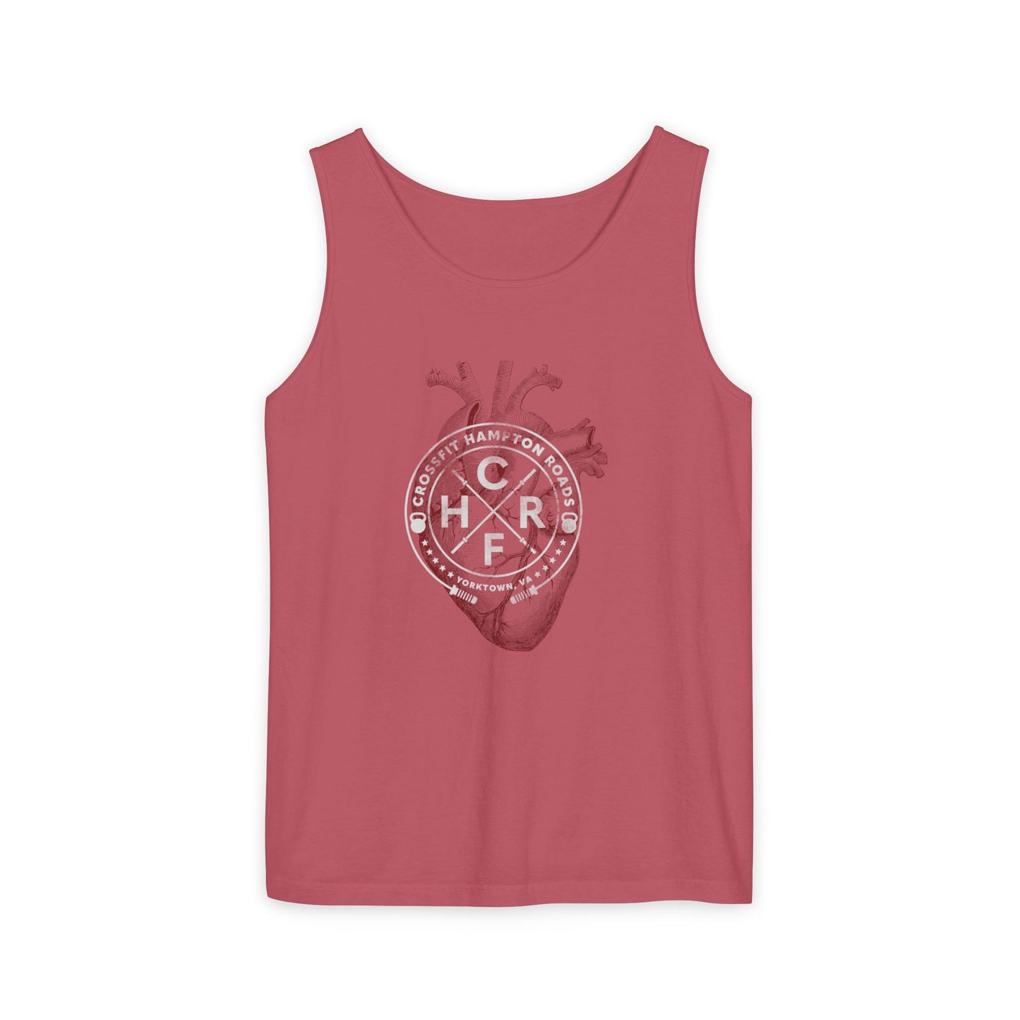 CFHR White Logo Heart Tank Top