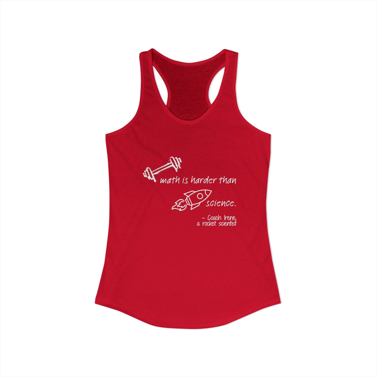 Barbell Math Womens Racerback