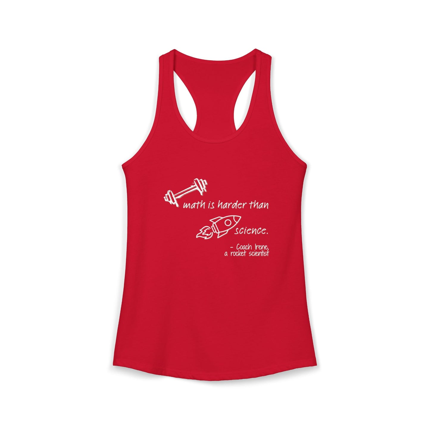 Barbell Math Womens Racerback