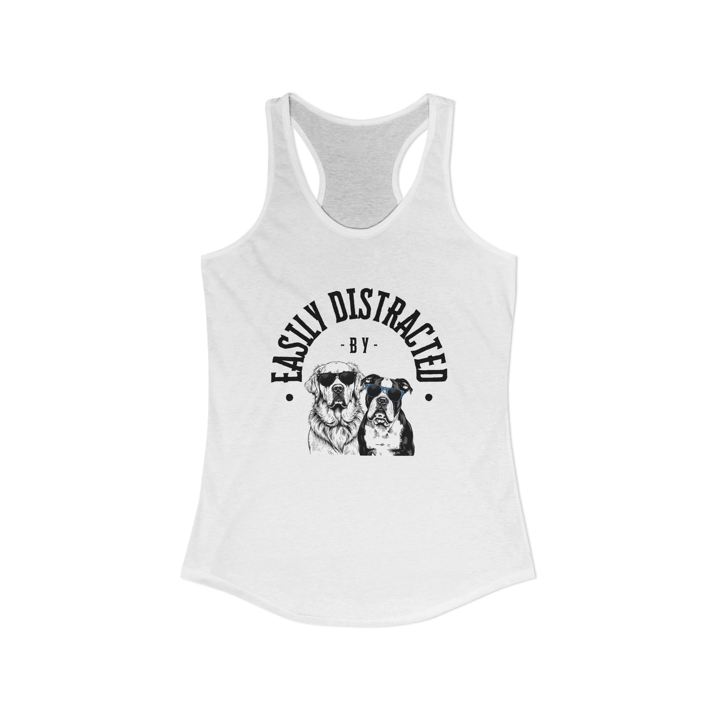 Easily Distracted by Dogs Womens Tank