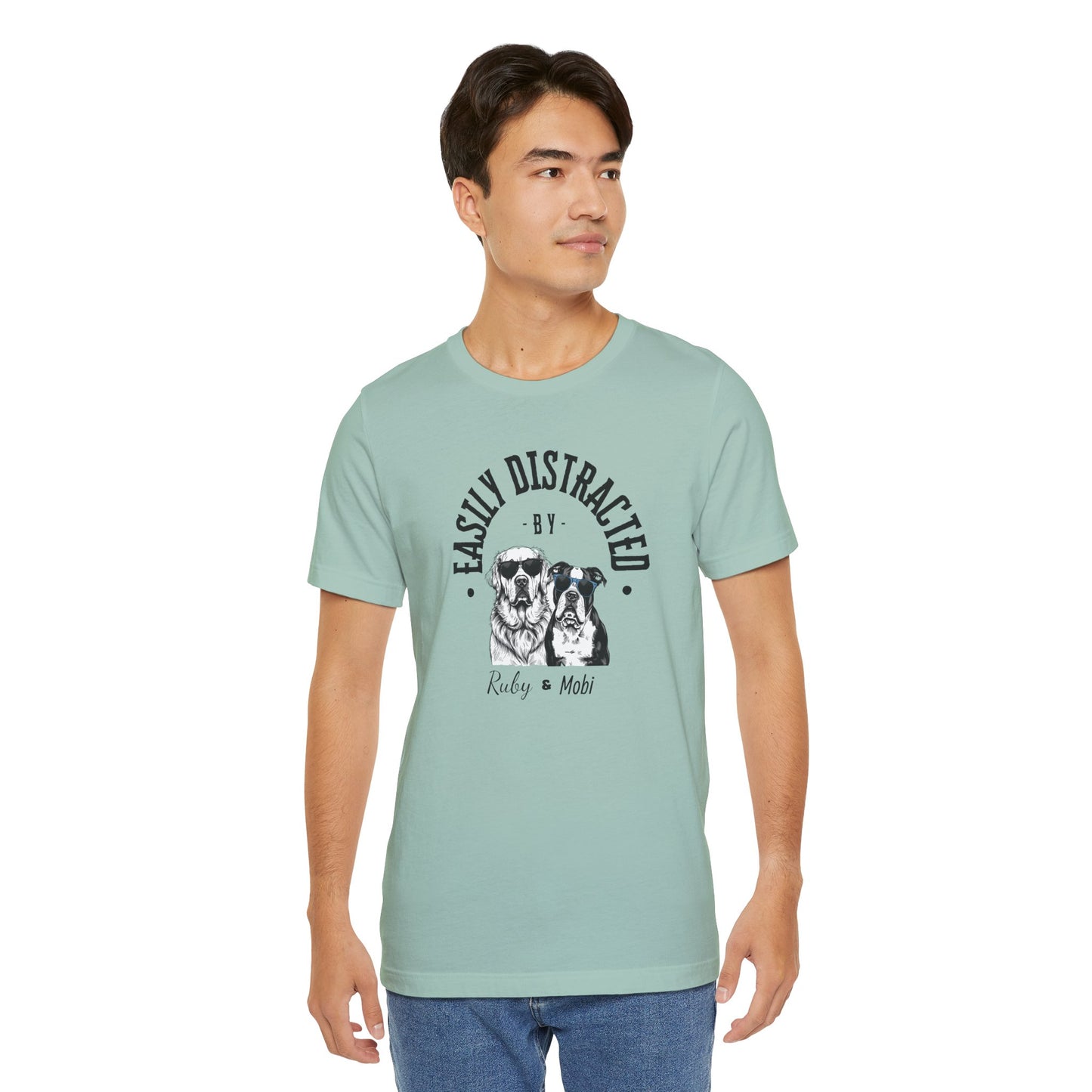 Easily Distracted by Dogs Unisex Tee