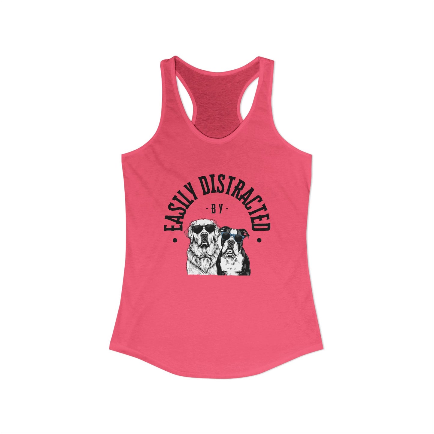 Easily Distracted by Dogs Womens Tank