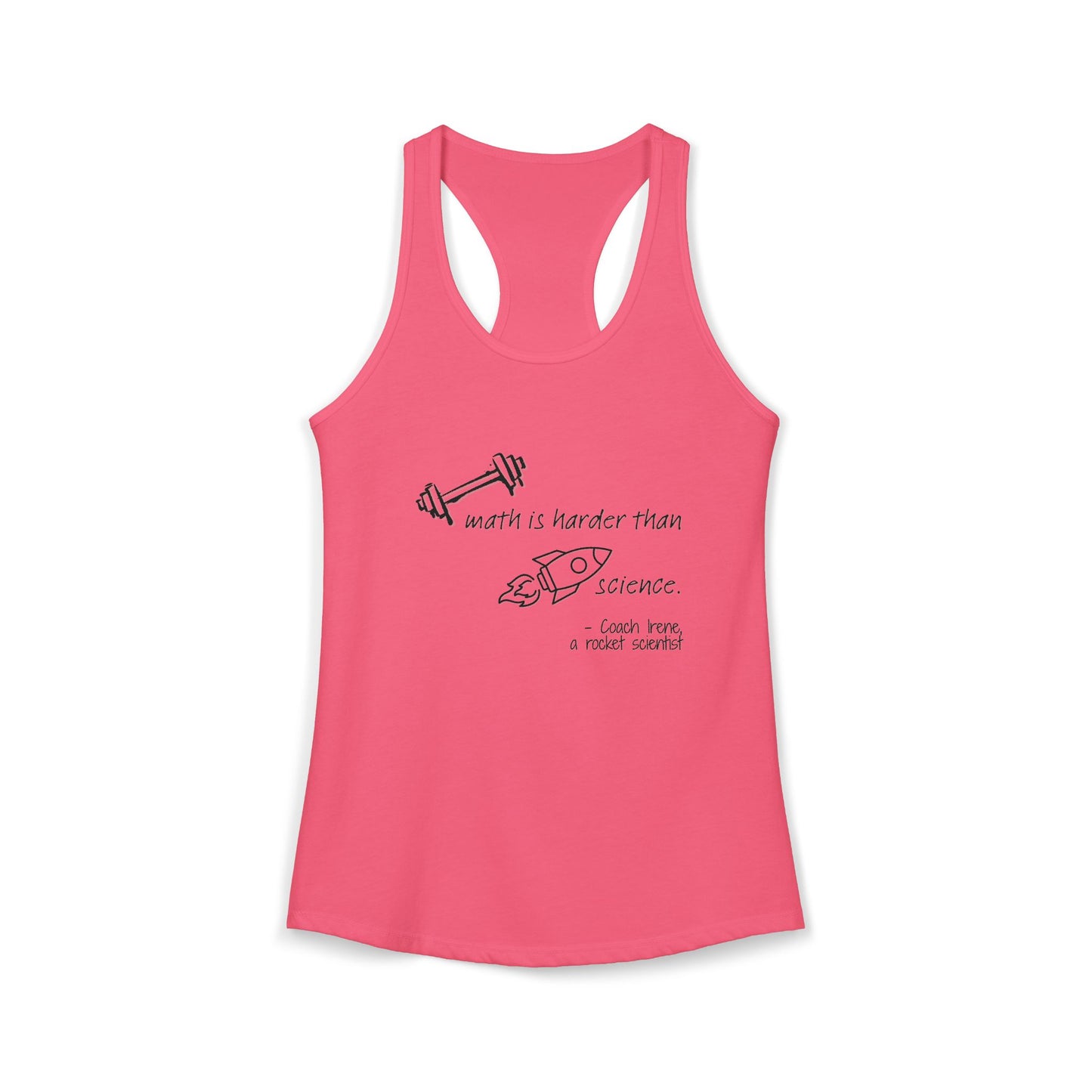 Barbell Math Womens Racerback