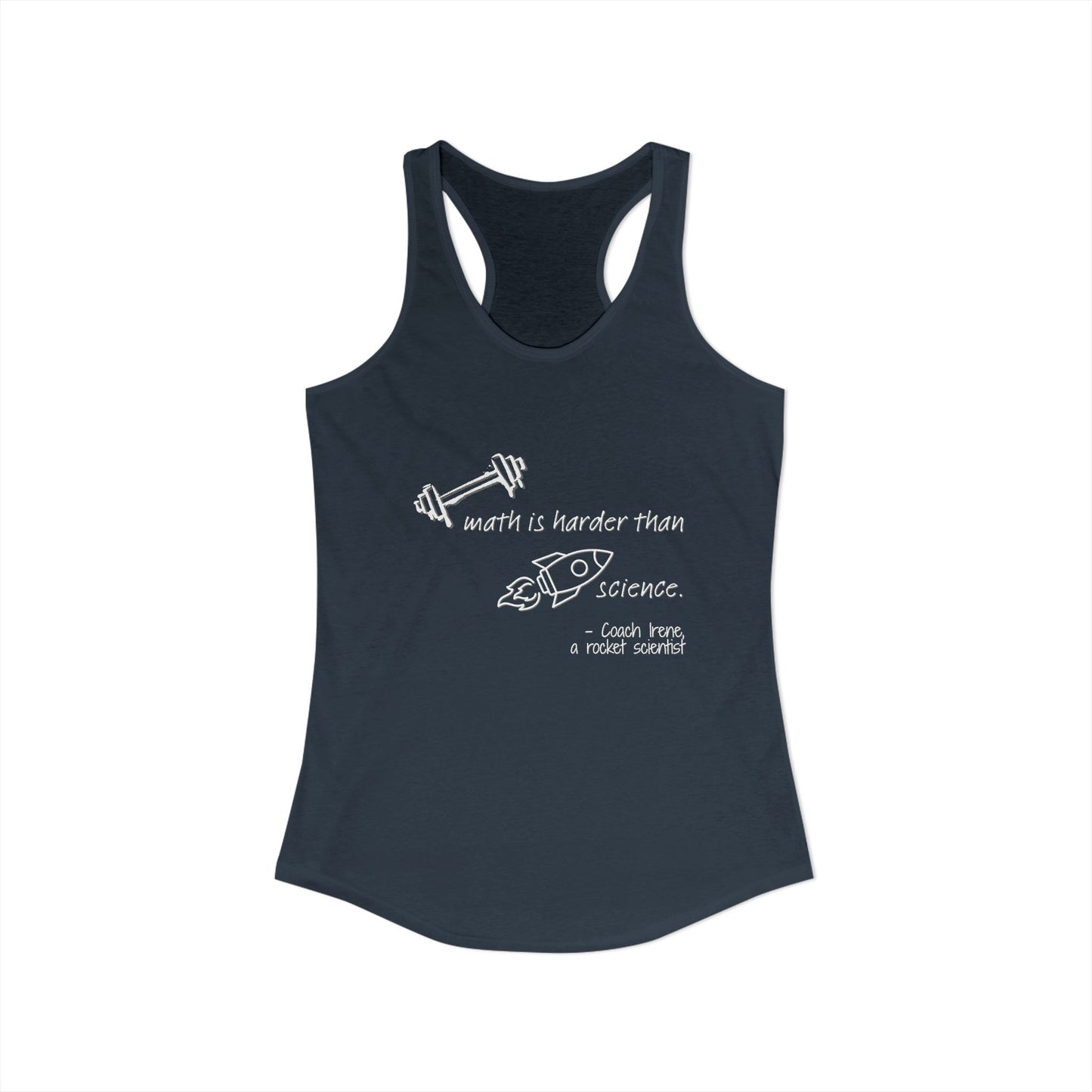 Barbell Math Womens Racerback