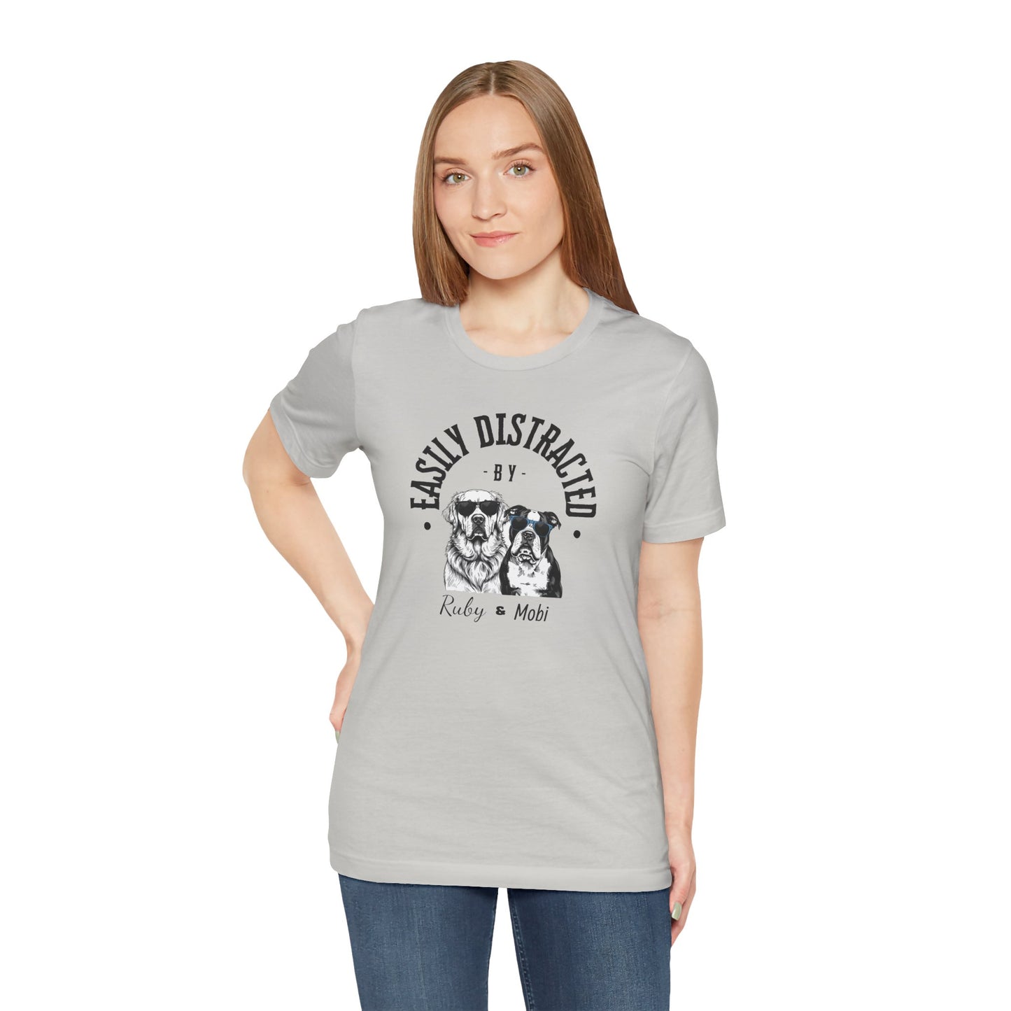 Easily Distracted by Dogs Unisex Tee