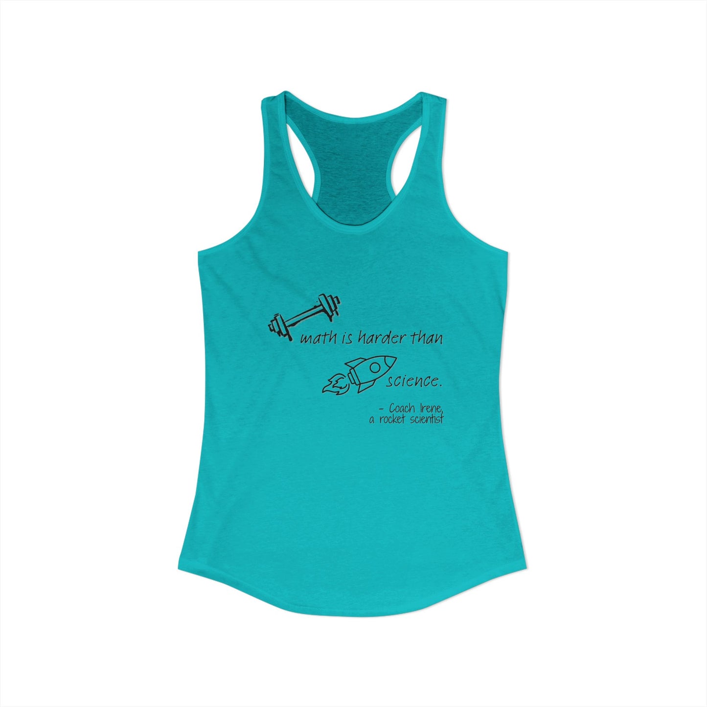 Barbell Math Womens Racerback