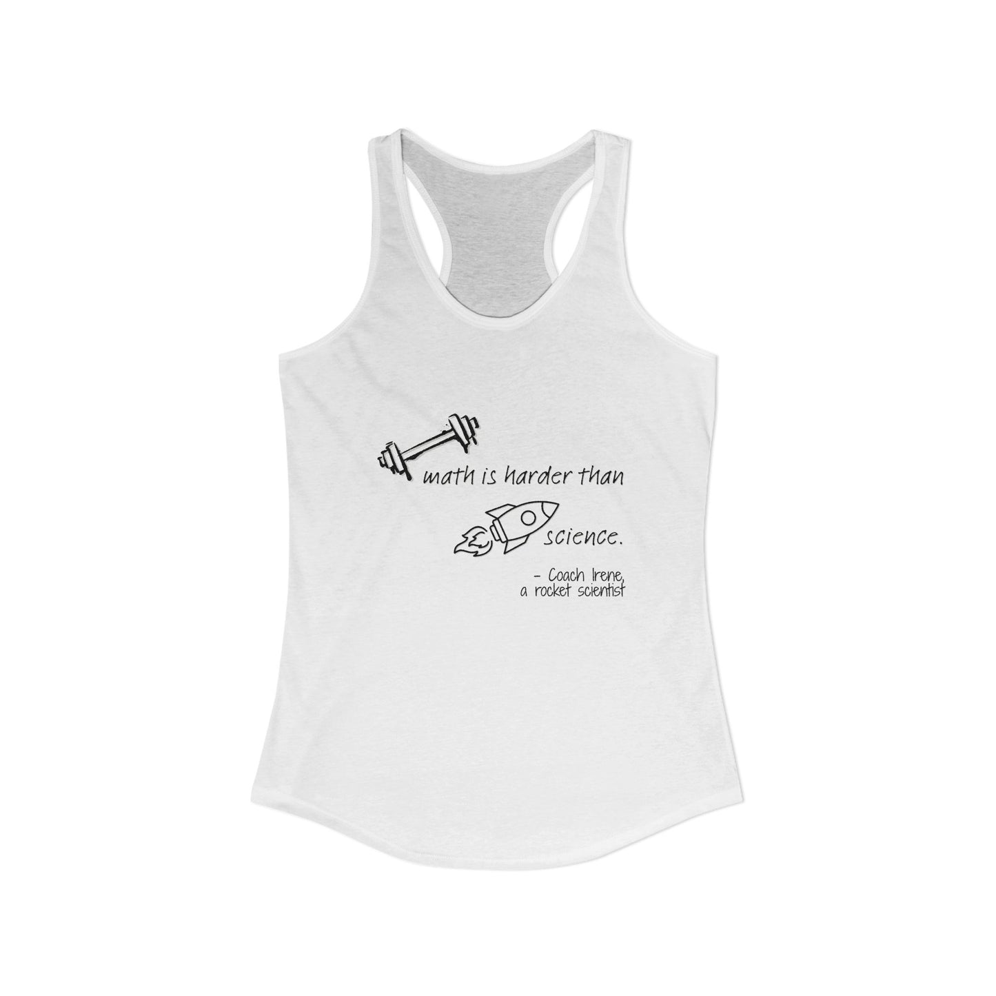 Barbell Math Womens Racerback