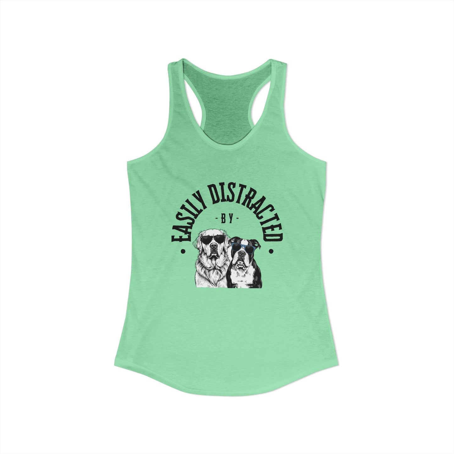Easily Distracted by Dogs Womens Tank