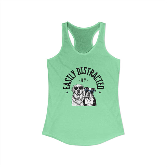 Easily Distracted by Dogs Womens Tank