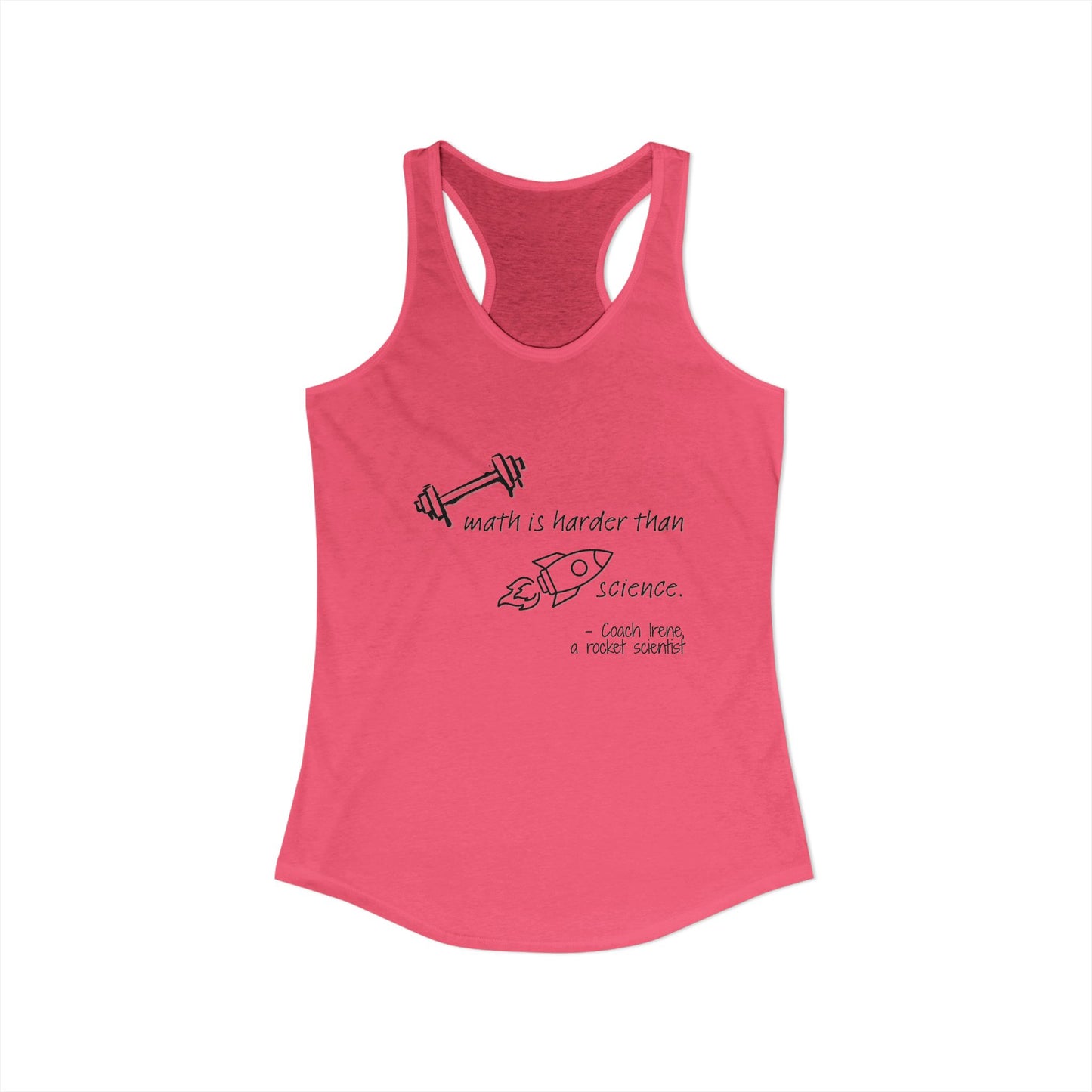 Barbell Math Womens Racerback